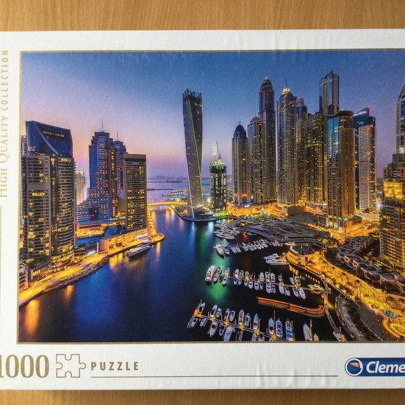 Clementoni 1000 Piece Jigsaw Puzzle made in Italy-Dubai - Picture 1 of 5